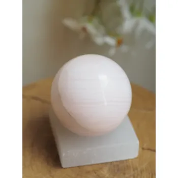 Sběratelství Růžový Kalcit koule leštěná, 6.8cm