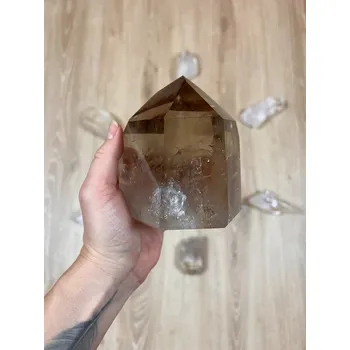 Přírodní kámen Záhněda obelisk Brazílie, 1kg, 10cm - špice