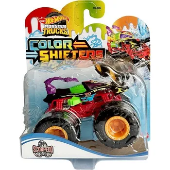 autíčko Hot Wheels Monster Trucks Color Shifters HGX06 Scorpedo