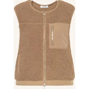 Dámská vesta Darling Harbour Dámská Plyšová Vesta, velbloudí, 46
