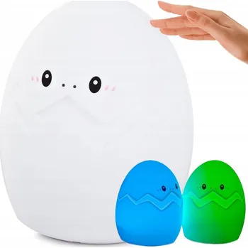 Potah na židli dobirkov.cz LED noční světlo pro děti, RGB lampa dotyková, na baterie - vejce