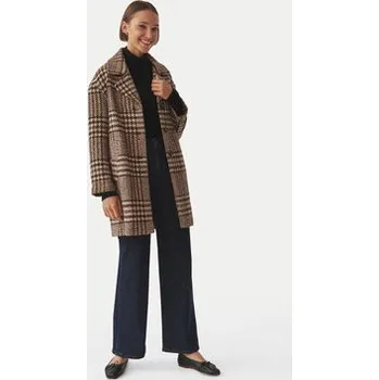 Dámský kabát Tatuum Vlněný kabát Sewro 1 T2419.007B Hnědá Regular Fit 44