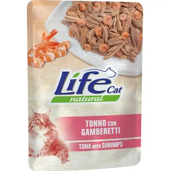 Krmivo pro kočku 24x70g Life Cat Natural Adult tuňák s krevetami