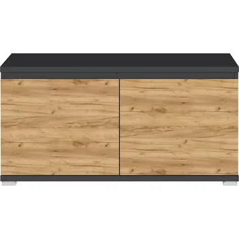 Antracitová šatní lavice Alytus 96 x 52 x 40 MDF