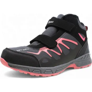 Dětská treková obuv DĚTSKÉ TENISKY ALPINEX A222020W ČERNÁ Barva: Černá, Velikost: 28