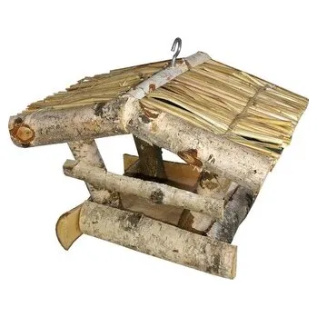 Krmítko pro ptáka Krmítko pro ptactvo 20 x 21 x 17 cm, sláma