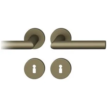 Dveřní kování FSB dveřní kování 12 1076 ASL, klika-klika, rozeta, OB, středně bronzová barva
