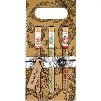 Koření DelikatessenWinkel Dárková sada 3 koření ve zkumavce - Bella Italia