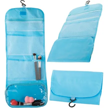 dobirkov.cz Skládací kosmetická taška, závěsný koupelnový organizér s věšákem