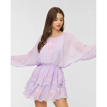 Dámské šaty Šaty Loveshackfancy Bridgely D13841039-amethyst