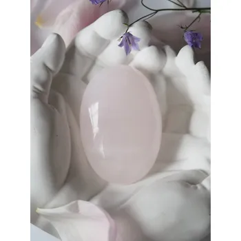 Sběratelství Hmatka Růžový Kalcit ovál leštěný, 180 g