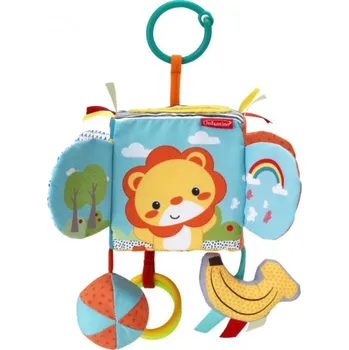Hračka na kočárek Závěsná kostka s aktivitami Lvíček