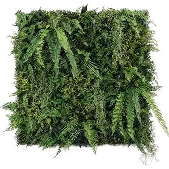 umělý živý plot WALL GREEN Boston fern botanica, dílec 100 x 100 cm (Realistická "živá" stěna)