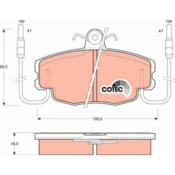Brzdová destička Sada brzdových destiček, kotoučová brzda LUCAS GDB807