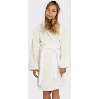 Dívčí župan Dětský župan Králíček ecru s ušima 98/104