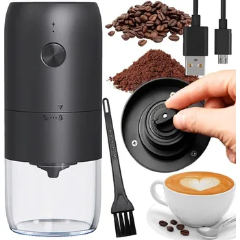 dobirkov.cz Elektrický mlýnek na zrnkovou kávu, ořechy, bylinky, USB