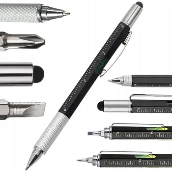 dobirkov.cz Multifunkční pero, multitool 6v1, černá