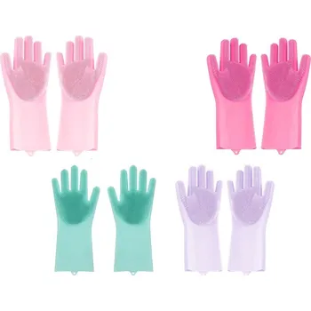 Odkapávač na nádobí dobirkov.cz Gumové rukavice na mytí nádobí, silikonové chňapky - mix barev