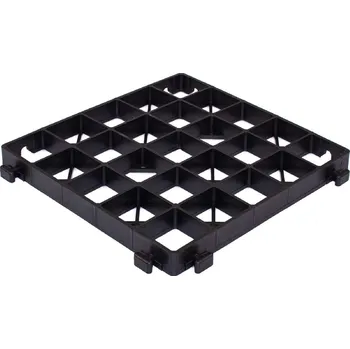 Venkovní dlažba Zatravňovací tvárnice plastová Ekokrata H30 33x33 cm černá
