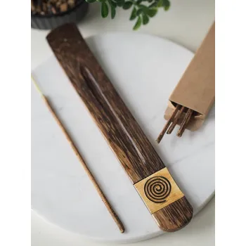 Vonná tyčinka Stojánek na vonné tyčinky Spirála, dřevěný