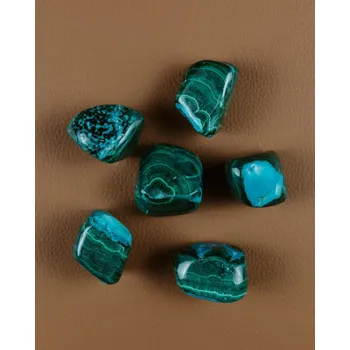 Malachit Chryzokol tromlovaný kostička cca 40 g