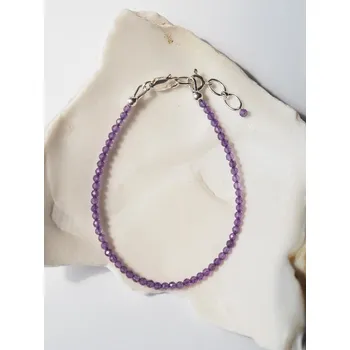 Náramek Ametyst náramek s prodlužovacím zapínáním