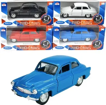 autíčko Welly Škoda Octavia Kovový model auta