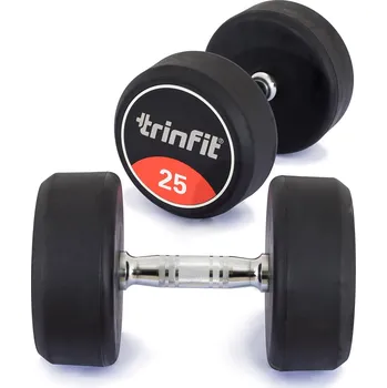 Jednoruční činka pogumovaná TRINFIT STYL 42,5 kg