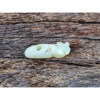 Přívěsek Cikáda z bílého Nefritu