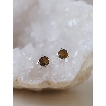 Náušnice Hnědý Turmalín Dravit náušnice