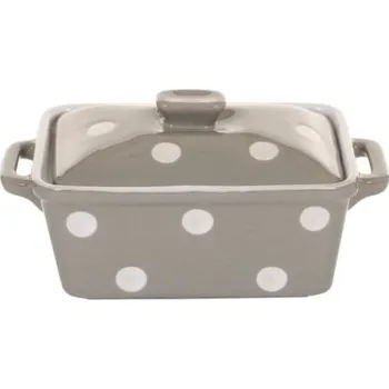 Sada nádobí Šedá miska s puntíky – 14 cm - Isabelle Rose