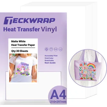 Textilie TeckWrap Potisknutelný nažehlovací VINYL na textil 15ks