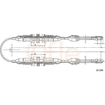 Autodíl Lanovod parkovací brzdy COFLE 10.589