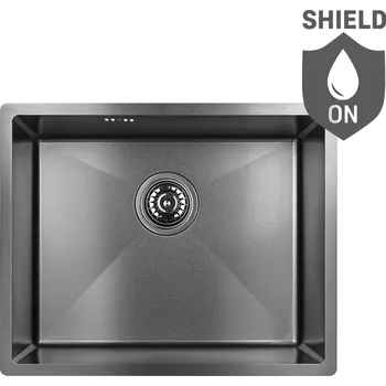 Nerezový dřez Laveo Dřez 1 komorový Marmara, nerez - SAM_510P, grafit