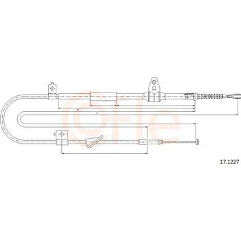 Lanko parkovací brzdy Lanovod parkovací brzdy COFLE 17.1227