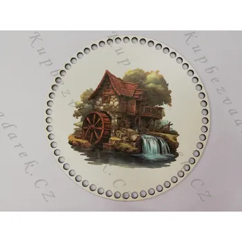 Dno na háčkování kruh - Vodní mlýn Rozměr: 24cm
