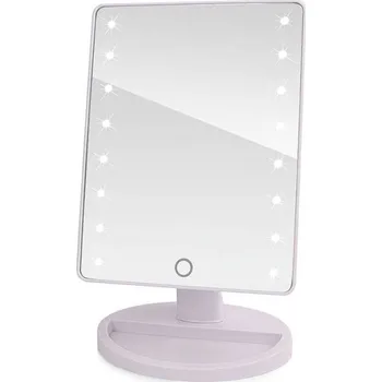 dobirkov.cz Kosmetické zrcátko s 16 LED diodami - bílé, černé Barva: Bílá