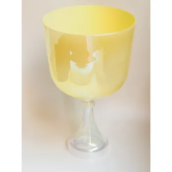 Perkuse Křišťálový alchymický zpívající kalich - průměr 21 cm, 432 Hz, 3. čakra
