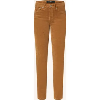 Dámské kalhoty Lauren Ralph Lauren Dámské Manšestrové Kalhoty, koňaková, 44