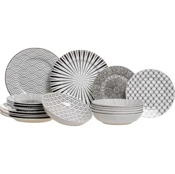 Talíř HIT Jídelní sada talířů Seoul 18 ks HT-24327238