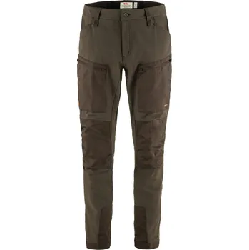 Pánské kalhoty kalhoty turistické pánské FJÄLLRÄVEN Keb Agile Trousers M, Dark Olive - 50/L