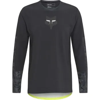 cyklistický dres Fox Defend Thermal Jersey Lunar - Black - M - 2026