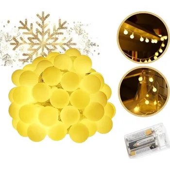 Vánoce Světelný řetěz 10 m, 71 LED, teplá bílá