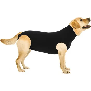 Obleček pro psa Suitical Pooperační ochranné oblečení pro psa černé Velikost: S+