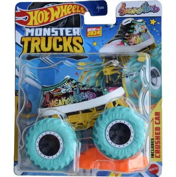 autíčko Hot Wheels Monster Trucks Kaskadérské kousky Sneakers Head