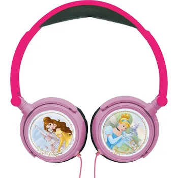 Sluchátka Lexibook Skládací drátová sluchátka - Disney Princezny