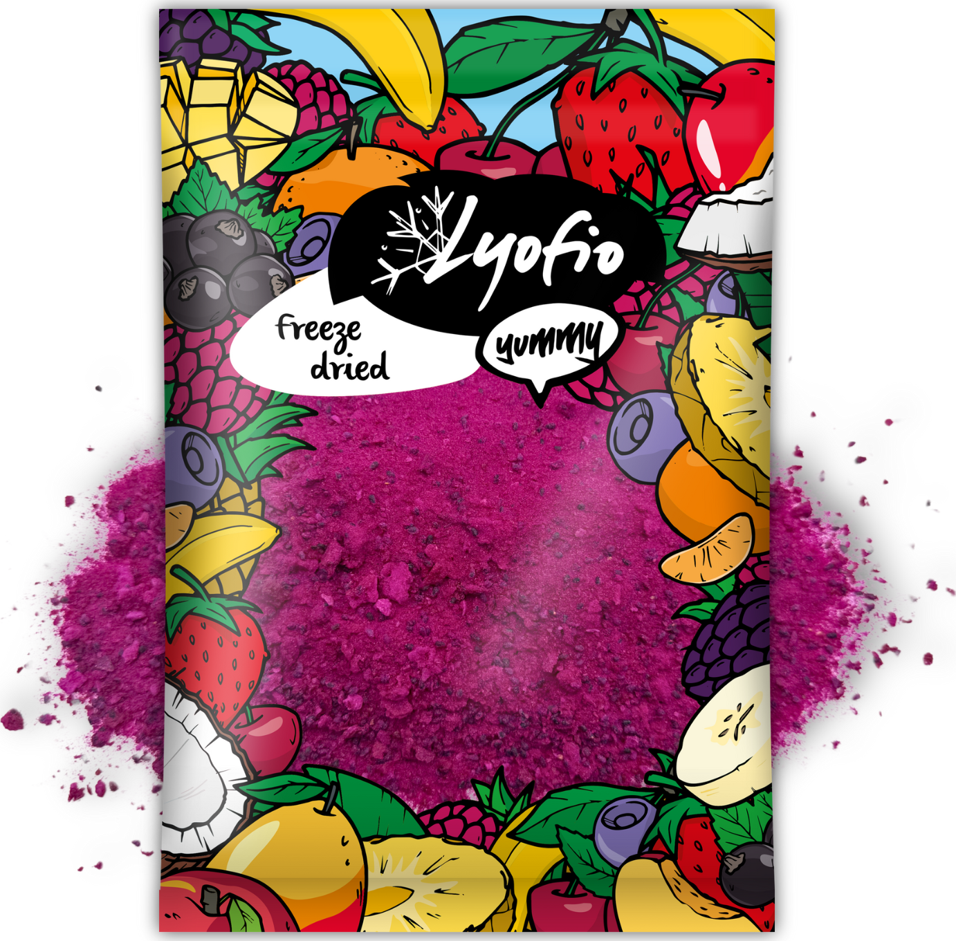 Lyofilizované dračí ovoce prášek 100 g – rychlé dodání | Lyofio.cz