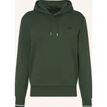 Fred Perry Pánská Mikina S Kapucí m2643, tmavě zelená, XL