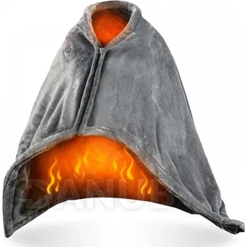 GLOB Vyhřívaná USB deka - 150 x 80 cm - 40 - 52 ° C - šedá