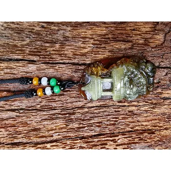 Náhrdelník Jadeitový náhrdelník svatyně na úbočí hory s jadeitovými korálky